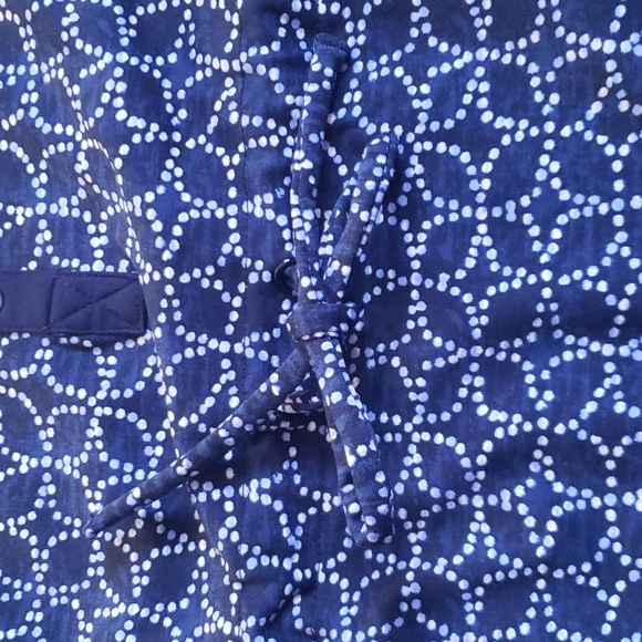 Talbots Geometric Print Cinched Waist Tennis Dress - Picture 3 of 7